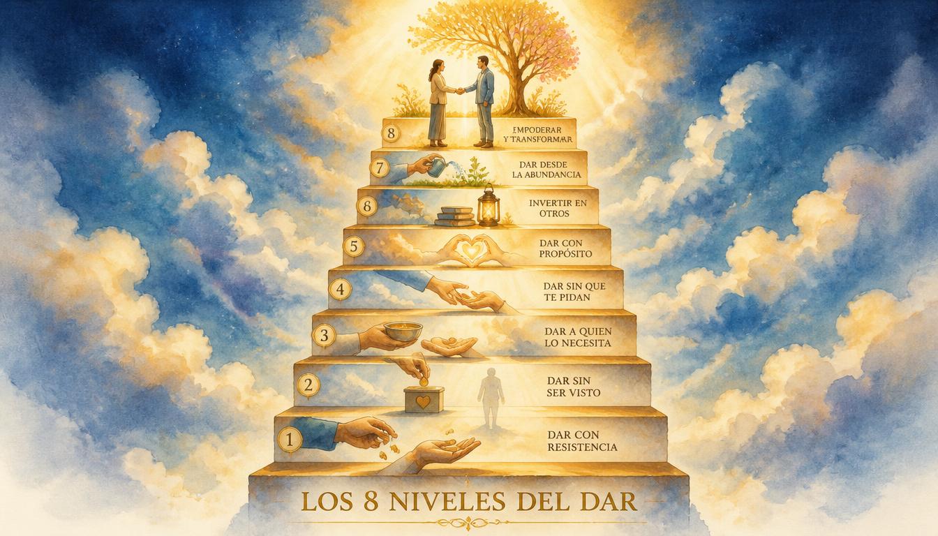 Los 8 Grados de Dar de Maimónides: Una Escalera de Conciencia